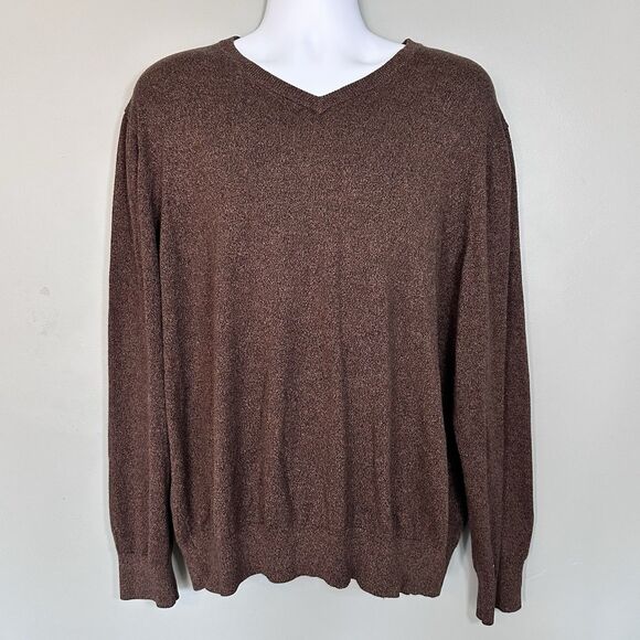 VTG Style V Neck Pullover Sweater Grunge Kurt Cobain XXL Skater Heritage Preppy - Picture 1 of 7